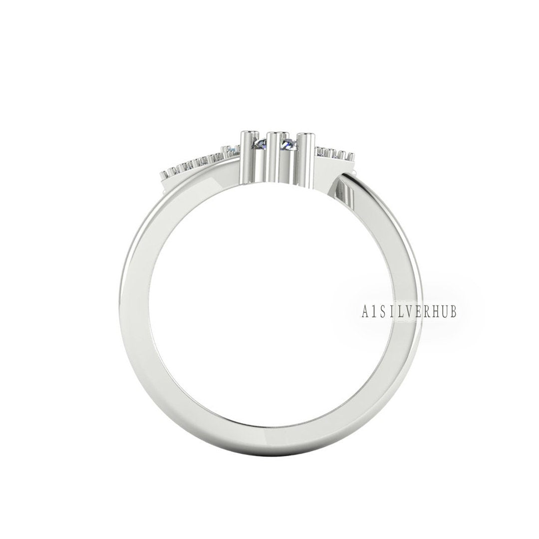 Evil Eye Ring, Lucky Turkish adjustable 925 silver Ring with Crystal Rhinestones in Silver, Gold, Rose gold Evil Eye Nazar Ring zircon gems