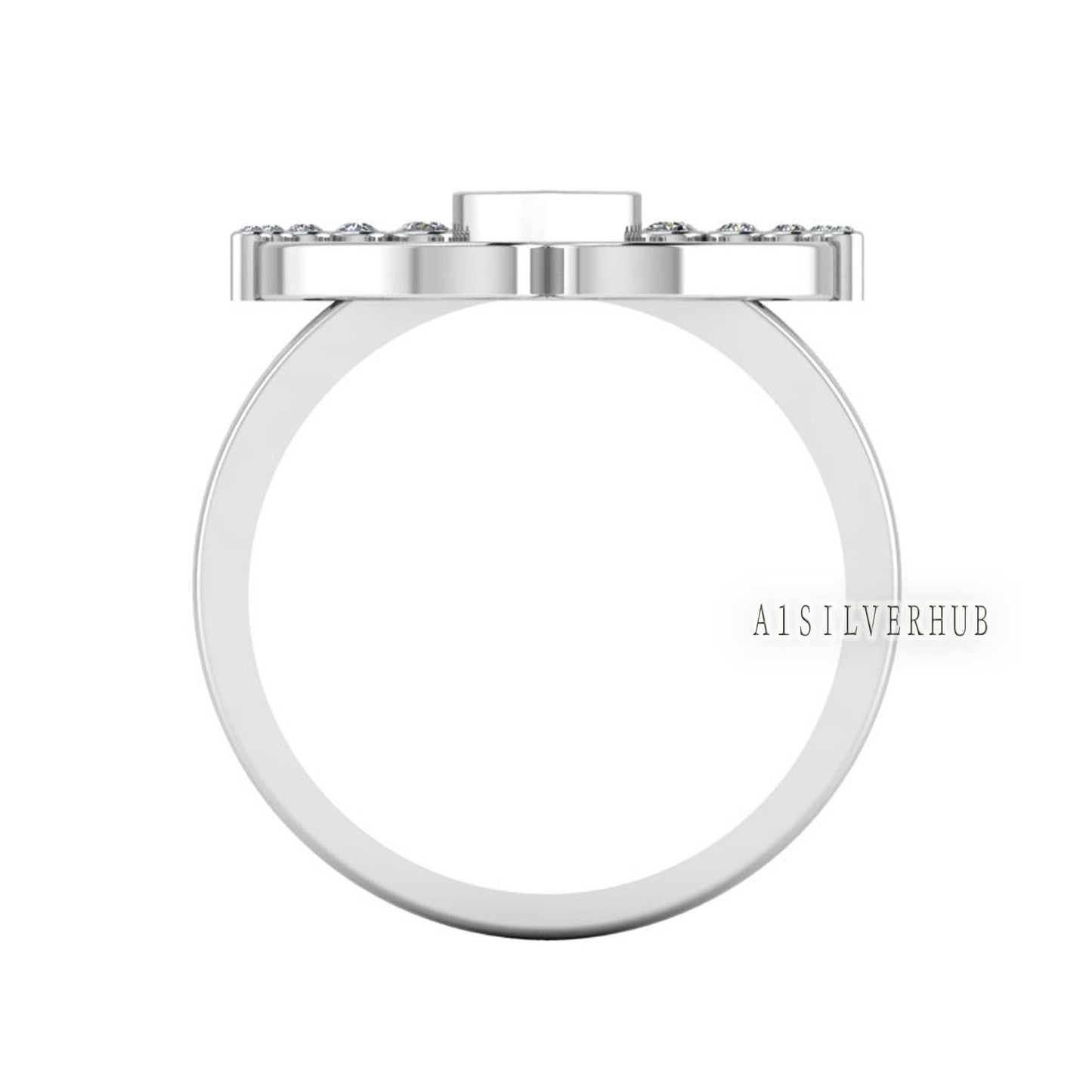 925 Sterling Silver Baby Foot Heart Blank Bezel Ring Setting, Good For Pour Resin Work, Keepsake/Breastmilk DIY, Memorial Jewelry Crafts