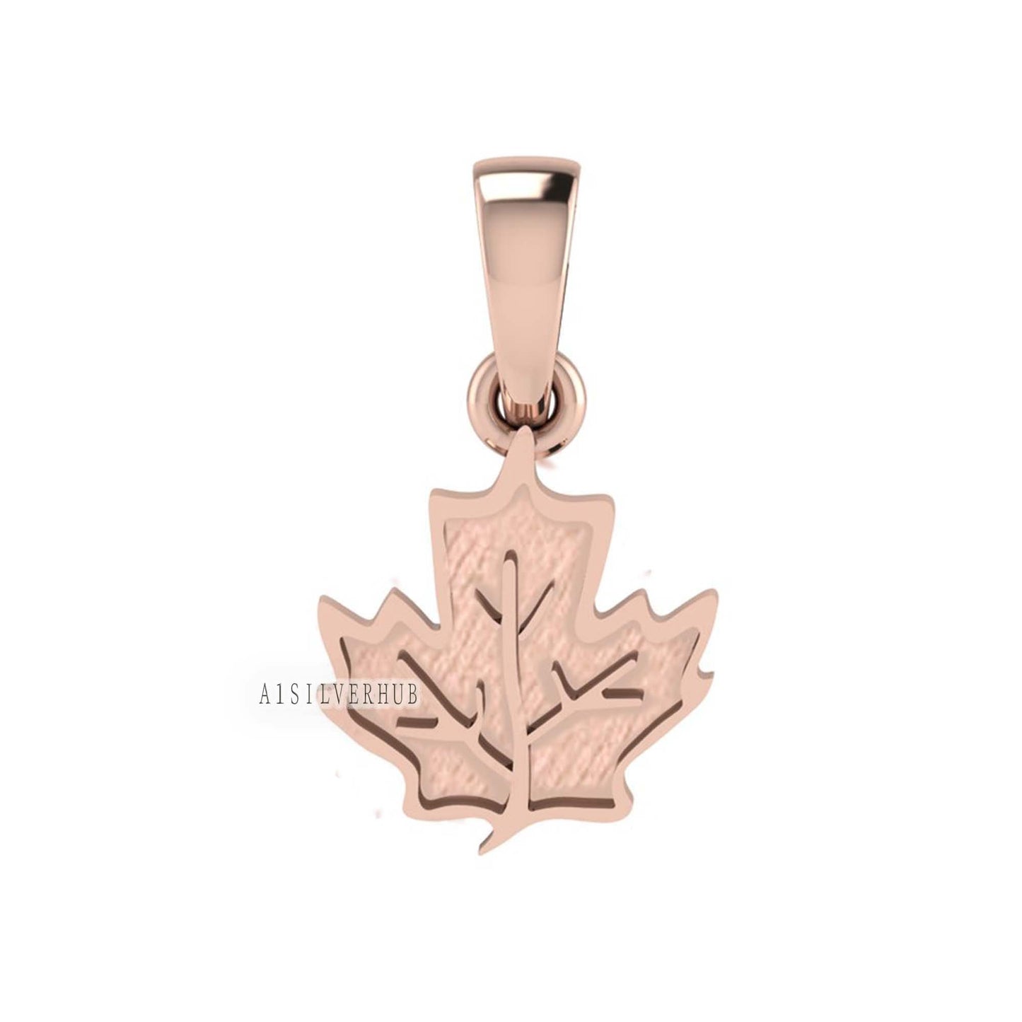 925 Sterling Silver Maple Leaf Blank Bezel Charm Pendant Setting, Good for Resin & Ashes Work,Keepsake/Breastmilk DIY, Gift For Nature Lover