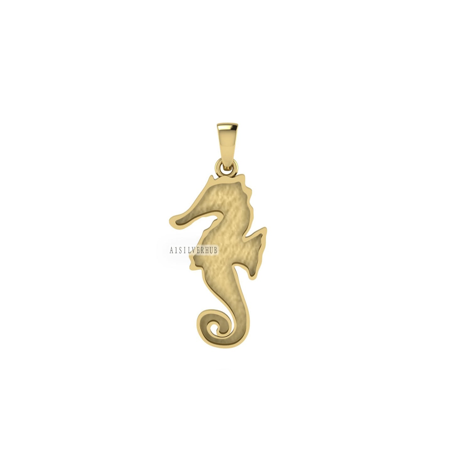 925 Sterling Silver Seahorse Blank Pendant, Good for Crushed Opal Resin & Ashes Work Keepsake Greek, Beach-Ocean Bijoux, Seestern Anhänger