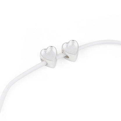 925 Sterling Silver Sliding Beads Pandora Charm With Heart Bezel, Charm For Pandora Bracelet, Beads For Resin Work, Keepsake Beads For Jewelry