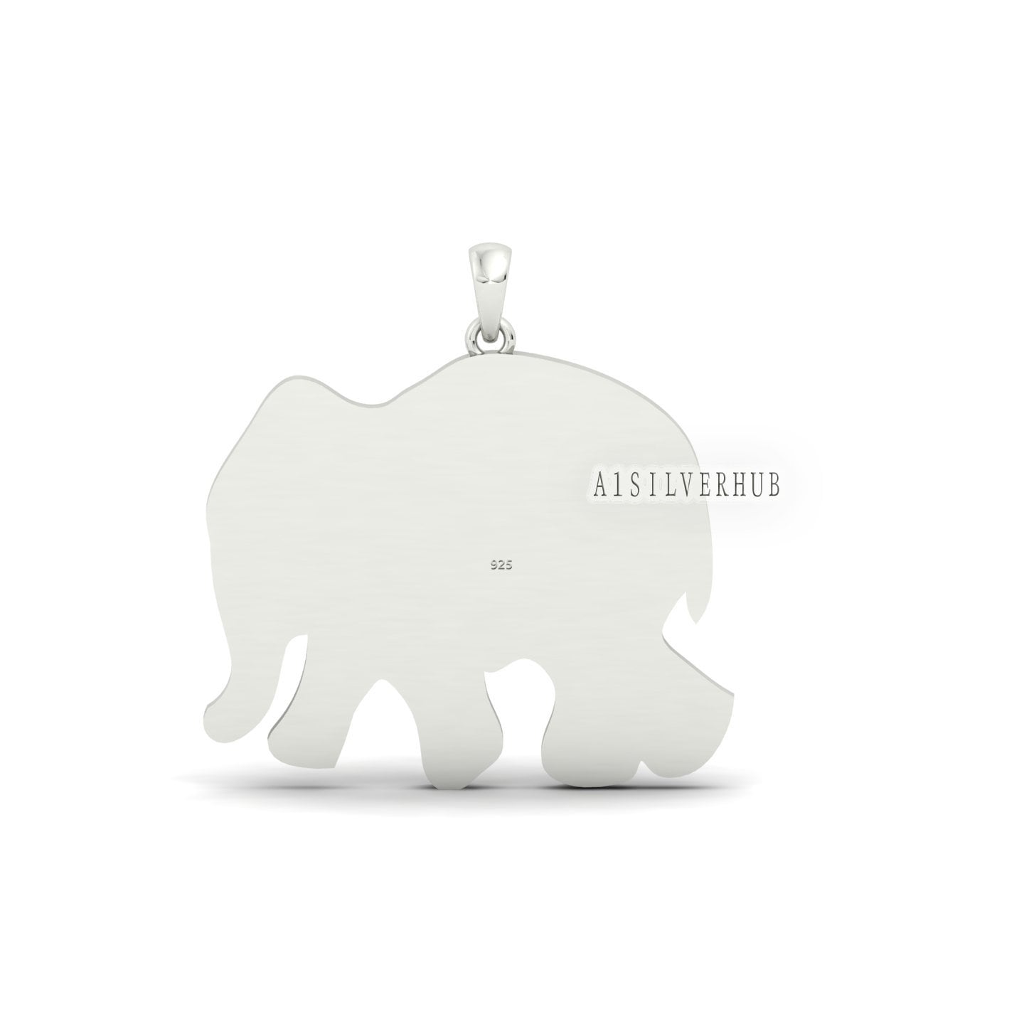 Elephant Blank Bezel Pendant Setting, 925 Sterling Solid Silver, Good for Crushed Opal, Resin & Ashes Work, Breastmilk/Keepsake DIY Crafts