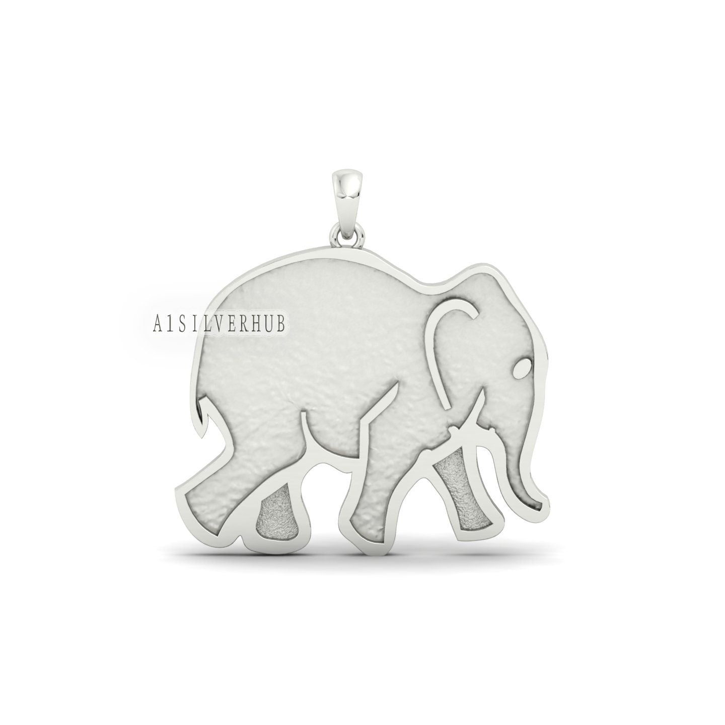 Elephant Blank Bezel Pendant Setting, 925 Sterling Solid Silver, Good for Crushed Opal, Resin & Ashes Work, Breastmilk/Keepsake DIY Crafts