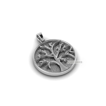 925 Sterling Silver Tree of Life Pendant Blank Setting, For Pour Resin Works, Breastmilk DIY, Keepsake Memorial Celtic Jewellery Crafts