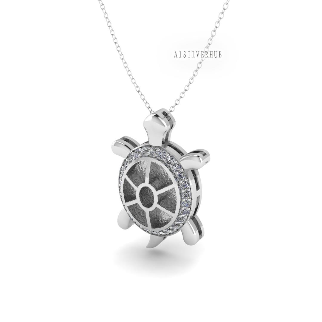 925 Sterling Silver Turtle Blank Pendant Settings, Good for Resin & Ashes Work, Keepsake/Breastmilk DIY Crafts, Animal Memorial Jewelry DIY