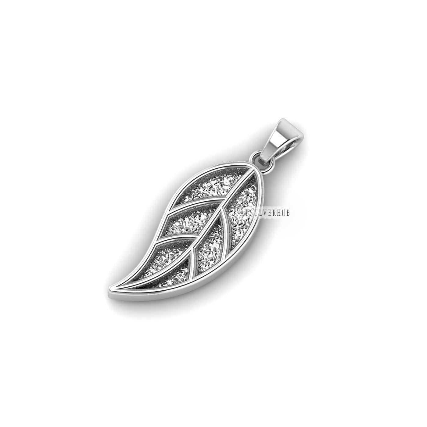 925 Sterling Silver Leaf Blank Bezel Charm Pendant Settings, Good for Resin & Ashes Work, Keepsake/Breastmilk DIY, Gift For Nature Lover