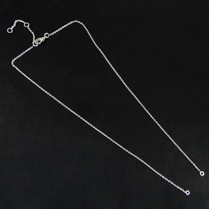 925 Sterling Silver 16 inch + 2 inch Extension 1mm thickness Cable chain with Lobster clasp, Good for Necklace making, Jewelry Findings DIY