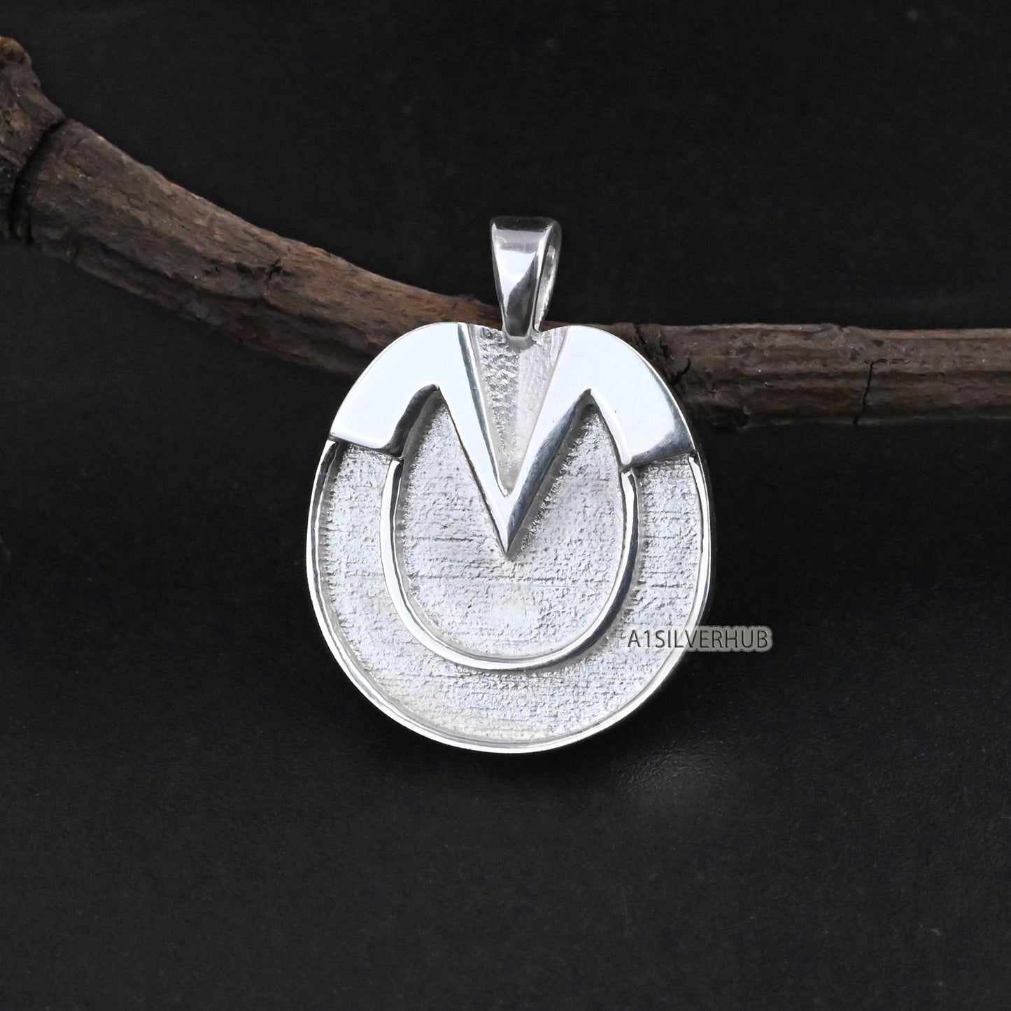 925 Sterling Solid Silver, Horse Feet Hoofprint Pendant, Blank Bezel Settings For Pour Resin & Horse Hair, Good Luck Jewelry, DIY Crafts