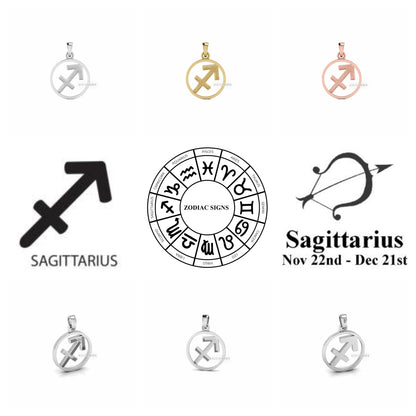 925 Sterling Silver Zodiac Horoscope Astrological Signs Blank Bezel Pendant, Good for Resin & Ashes Work, Keepsake/Breastmilk DIY Crafts