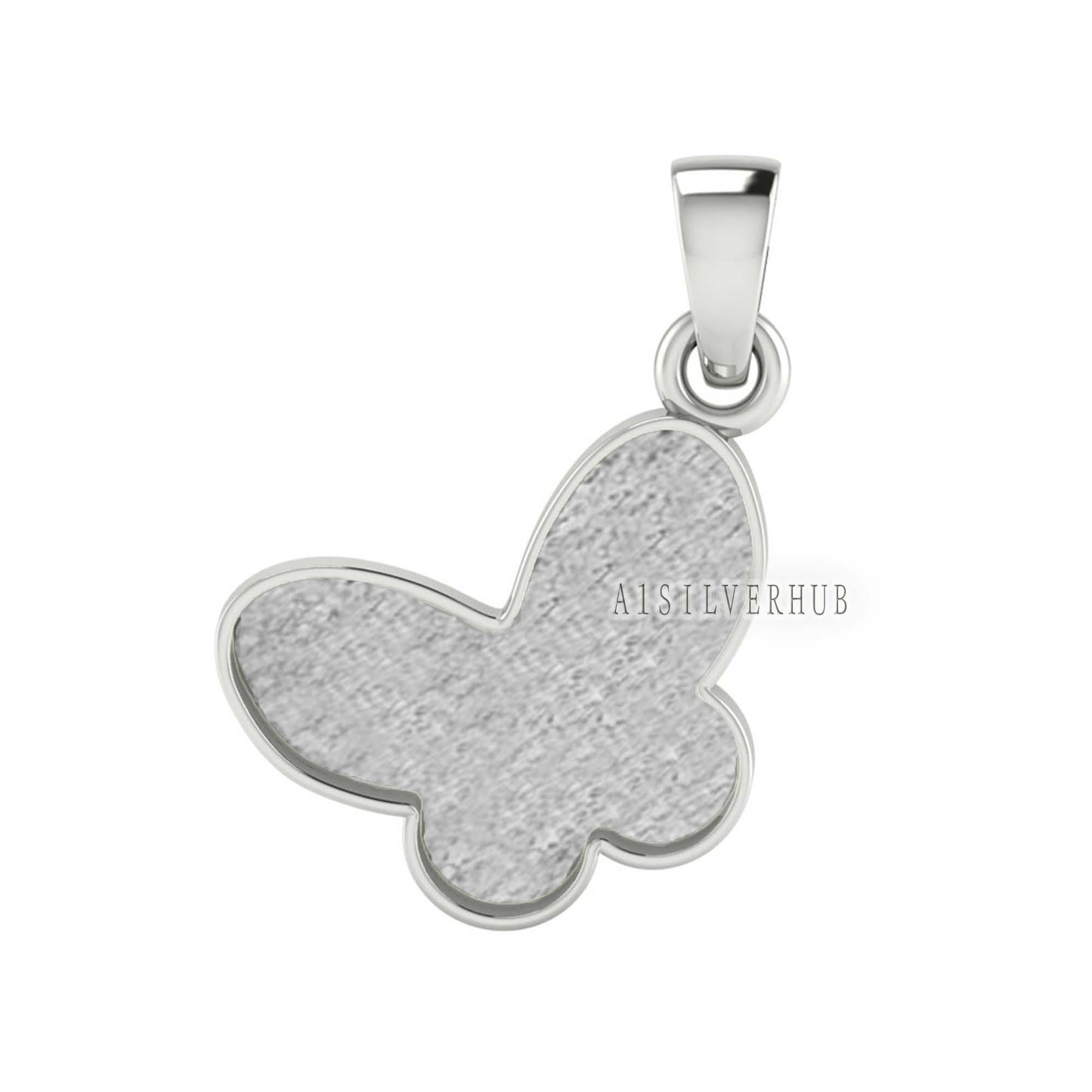 925 Sterling Solid Silver Butterfly Shape DIY Breastmilk/Keepsake Pendant Setting, Good for Resin & Ashes Work, Memorial Jewellery Crafts