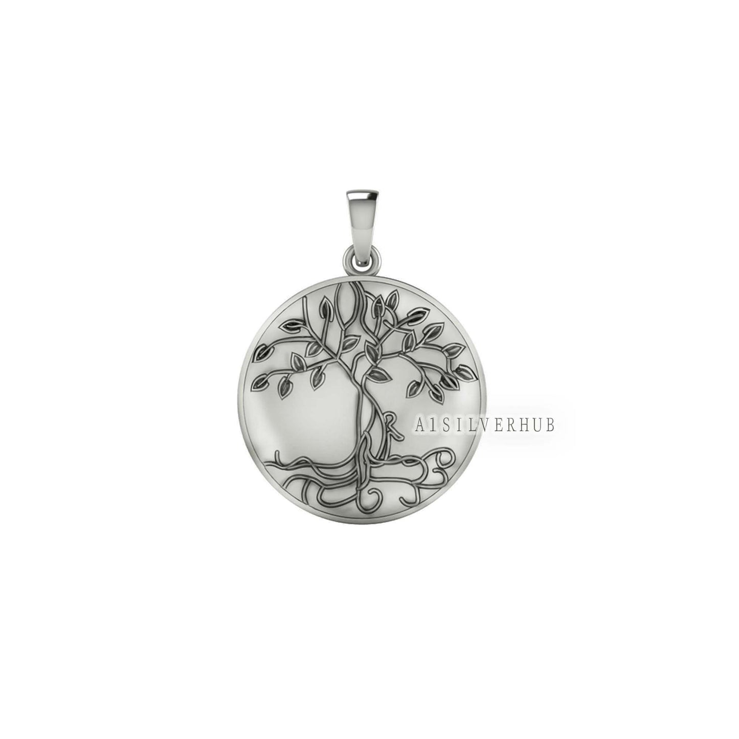925 Sterling Silver Tree of Mother's Love with Her Child Pendant Setting, For Pour Resin Works, Breastmilk DIY, Keepsake Memorial Jewellery