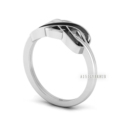 925 Sterling Solid Silver, Infinity Blank Channel Ring Setting, Good for Inlay Resin & Ashes Work, Keepsake Breastmilk DIY, Memorial Crafts