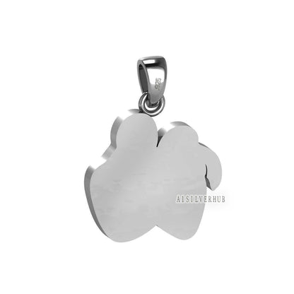 925 Sterling Silver Happy Family Blank Bezel Pendant Setting, For Pour Resin, Breastmilk DIY Crafts, Keepsake Jewelry, Memorial Jewellery