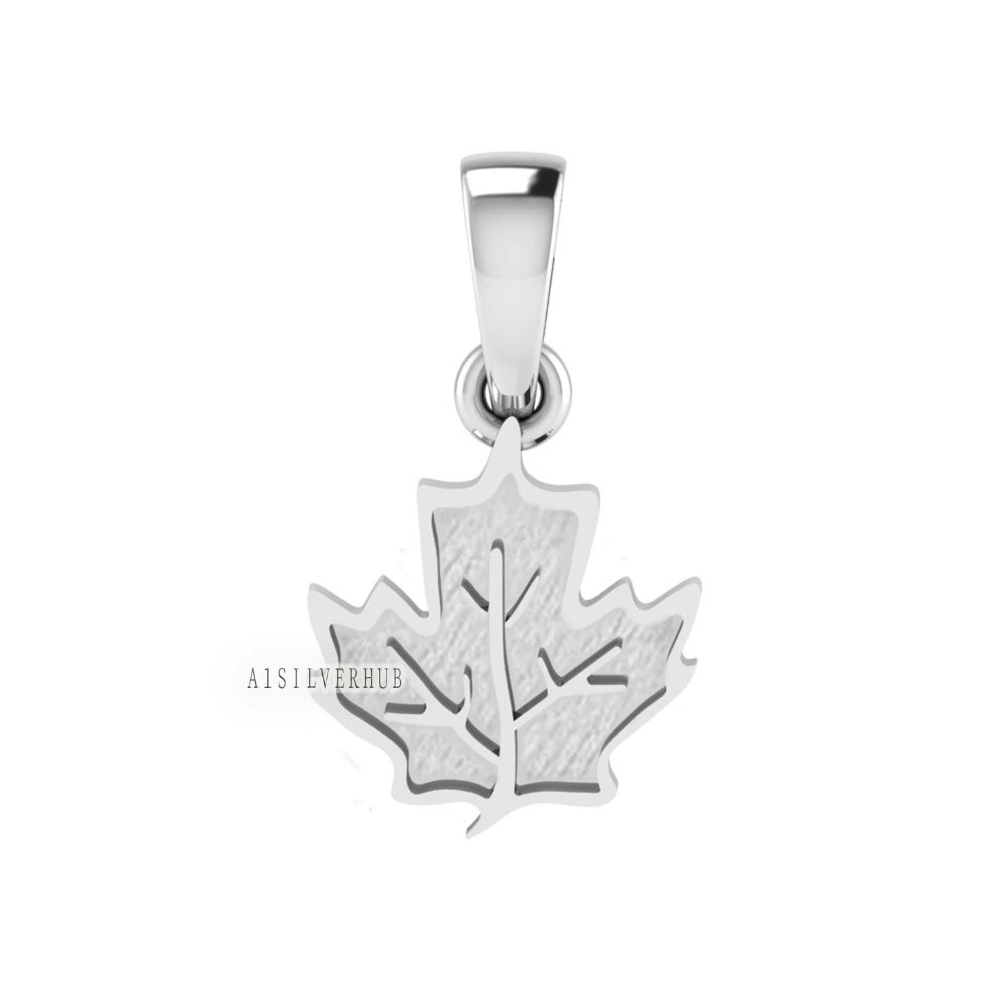 925 Sterling Silver Maple Leaf Blank Bezel Charm Pendant Setting, Good for Resin & Ashes Work,Keepsake/Breastmilk DIY, Gift For Nature Lover