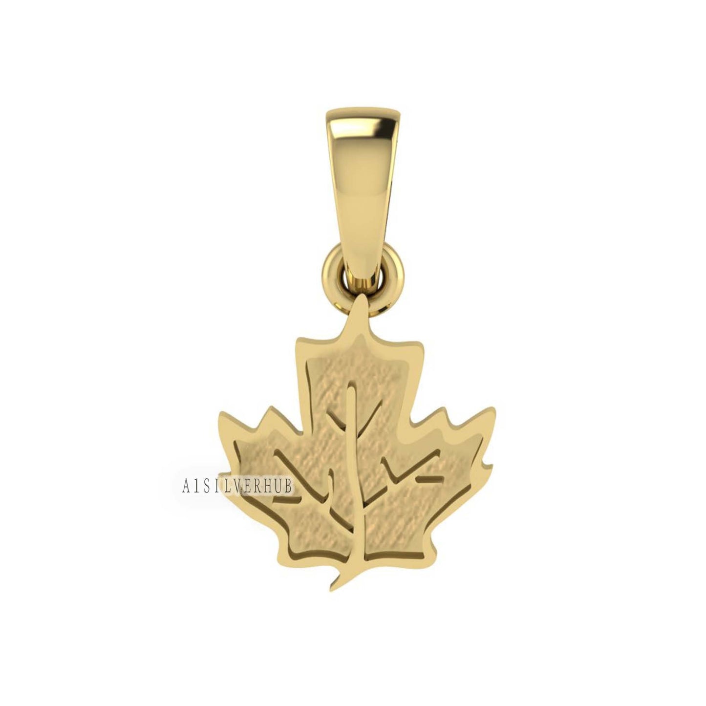925 Sterling Silver Maple Leaf Blank Bezel Charm Pendant Setting, Good for Resin & Ashes Work,Keepsake/Breastmilk DIY, Gift For Nature Lover
