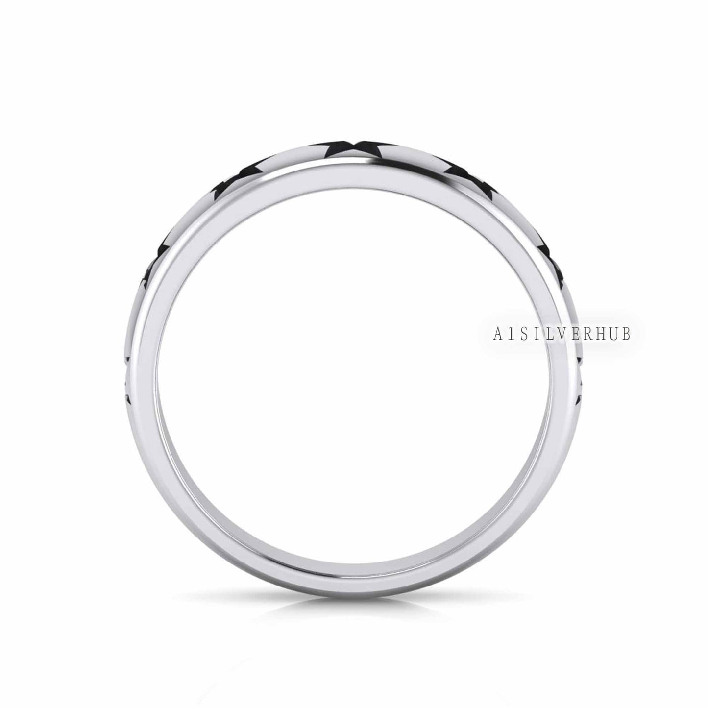 925 Sterling Solid Silver Star Shape 4x4mm Blank Bezel Cup Ring Setting, Good for Resin & Ashes Work, Keepsake/Breastmilk DIY, Unisex Ring