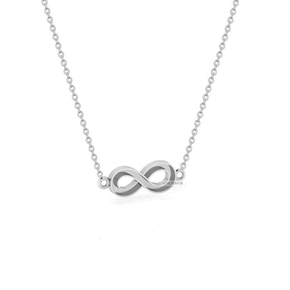 925 Sterling Silver Infinity Symbol Blank Bezel Pendant Necklace, Good for Resin & Ashes Work, Keepsake/Breastmilk DIY Crafts 16''+2'' Chain