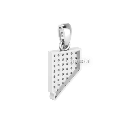 Nevada State Pendant with Zircon Setted, 925 Sterling Silver Pendant, Pave Setting CZ, Memorial Everyday Locket Jewelry, Gift For Loved Ones