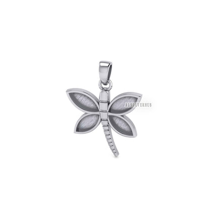 Dragonfly Blank Bezel Pendant Setting, 925 Sterling Silver, Good for Resin & Ashes Work, Keepsake/Breastmilk DIY, Insect Lover, Locket Charm