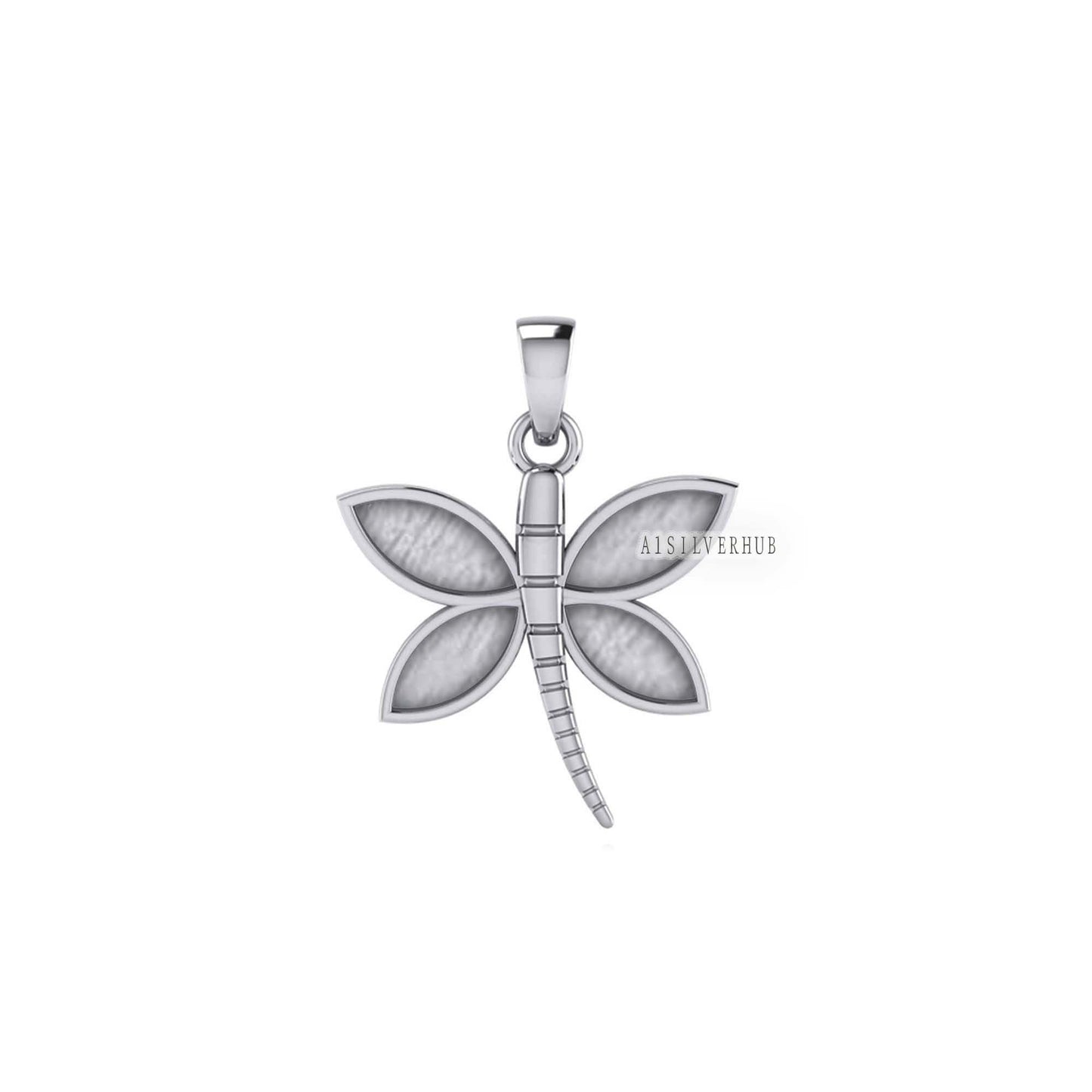 Dragonfly Blank Bezel Pendant Setting, 925 Sterling Silver, Good for Resin & Ashes Work, Keepsake/Breastmilk DIY, Insect Lover, Locket Charm