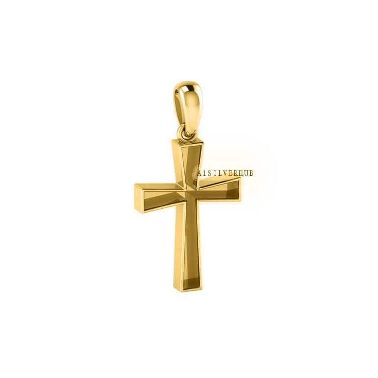 14k 18k Solid Gold Cross Shape Blank Bezel Locket Pendant, Good for Crushed Opal, Resin & Ashes, Croix, Bijoux Grec, Gioielli Greco, Kreuz