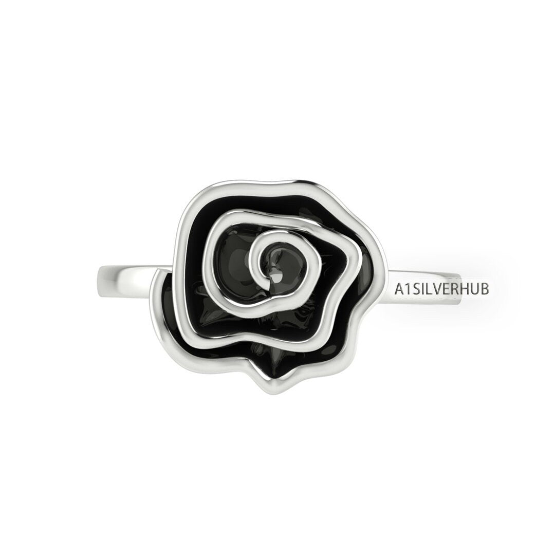 Rose Flower Ring, Delicate Rose Ring, 925 Sterling Silver Rose Ring, Vintage Rose Band, Rose Love Ring, Cute Designs, Creative Gifts For Her